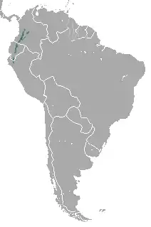 Distribución del Tapirus pichaque