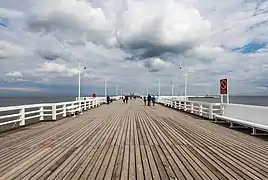 Espigón en Sopot, Polonia.