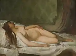 Mujer desnuda dormida, 1861, Museo Nacional de Bellas Artes, Buenos Aires.