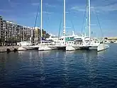  Catamaranes a vela para excursiones marítimas en el puerto de Dénia