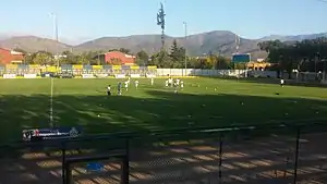 Partido entre Deportes Rengo y Tomás Greig por la Copa Absoluta 2015, en el Estadio Guillermo Guzmán Díaz.