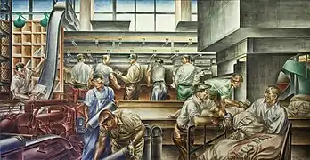 Post Office Work Room (1937) de Alfredo Crimi