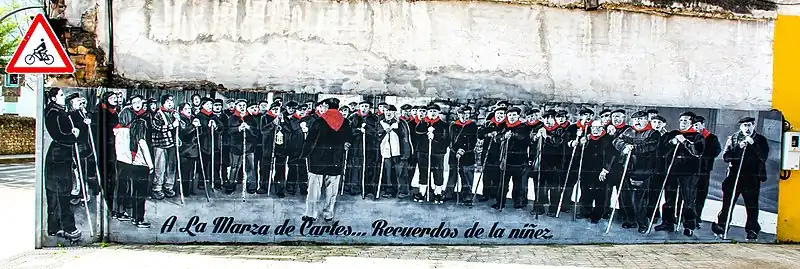 Mural dedicado a la marza de Cartes