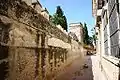 Callejón del Agua (intramuros), en las cercanías del Alcázar de Sevilla.