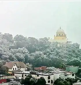 Fotografía tomada durante la nevada del 2 de enero de 2018.