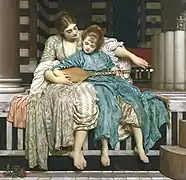 Lección de música, 1877, Guildhall Art Gallery.