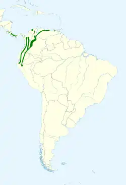 Distribución geográfica del bienteveo ventridorado.