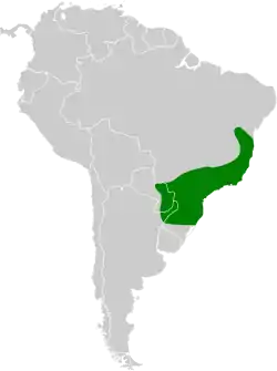 Distribución geográfica de la mosqueta enana.