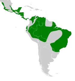 Distribución geográfica del bienteveo sociable.