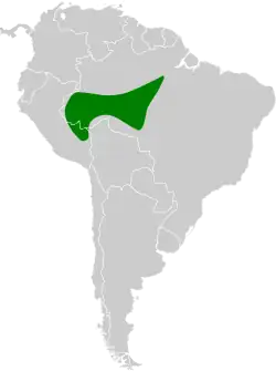 Distribución geográfica del hormiguerito de Ihering.