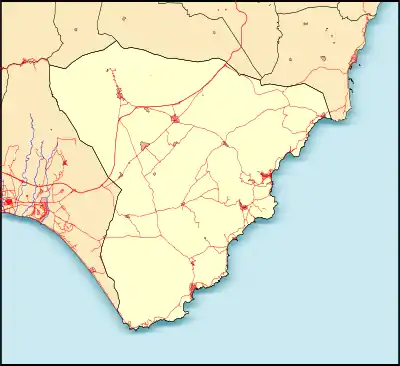 Ensenada de Mónsul ubicada en Níjar