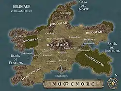 Ubicación de Númenor