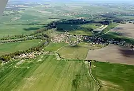 Němčice desde el aire