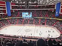 adaptado como cancha de hockey sobre hielo