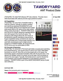 TAWDRYYARD: dispositivo que funciona como un retrorreflector de RF