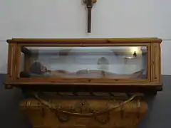 Yacente que estaba colocado en el banco del retablo mayor