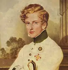 Napoleon Franz Bonaparte, acuarela de 1832