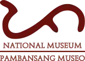 Una pa redondeada en el logo del Museo Nacional de Filipinas (en filipino: Pambansang Museo ng Pilipinas)