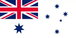 Bandera naval de Australia.