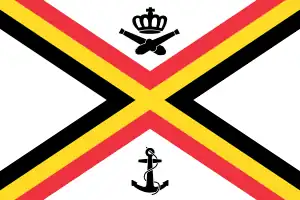 Bandera naval de Bélgica