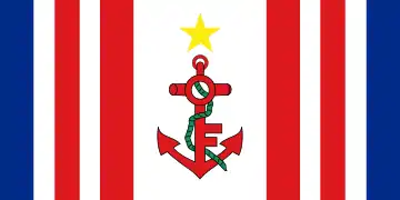 Bandera naval de Mauricio