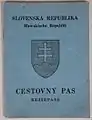 Pasaporte eslovaco expedido entre 1939 y 1945 por la República Eslovaca.