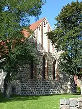 Iglesia rural en el distrito de Prignitz, Brandeburgo