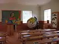 Una clase en el museo de la escuela.