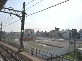 El terreno antes de iniciarse la construcción, 12 de abril de 2008