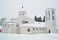 El monasterio Nuevo Valamo en invierno