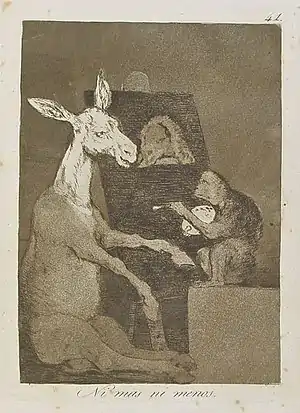 Ni más ni menos (1799), Capricho número 41, de Francisco de Goya