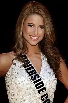 Miss EEUU 2014 Nia Sanchez, quien compitió como Miss Nevada EEUU