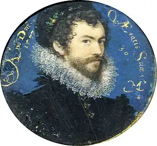 Nicholas Hilliard: Autorretrato, (1575).