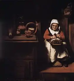 La anciana encajera, circa 1655.