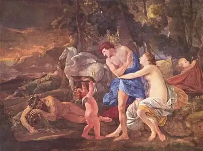 Céfalo y Aurora, de Poussin.