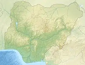 Colinas de Shere ubicada en Nigeria