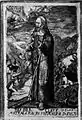 Hermano Klaus, grabado de Martinus Martini, año 1592, original en la colección monástica de Einsiedeln