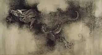 Sección del rollo «Nueve Dragones», por Chen Rong, 1244 d. C., dinastía Song.