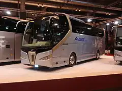 Autocar Noge Titanium construido sobre un chasis Volvo, expuesto en 2008 en la FIAA (Feria Internacional de Autobuses y Autocares) de Madrid