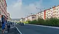 Imagen de Leninsky Prospekt en Norilsk, en una foto de 2016.