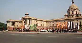 North Block desde Rajpath.