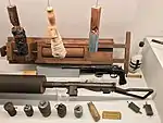 Armas fabricadas a mano capturadas por los alemanes.