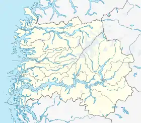 Catarata Ramnefjells ubicada en Sogn og Fjordane