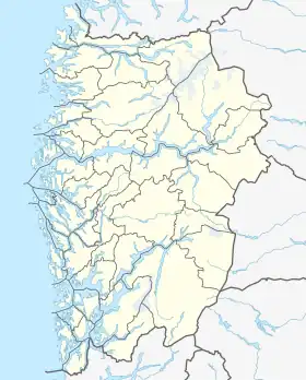 Glaciar de Folgefonna meridional ubicada en Vestland