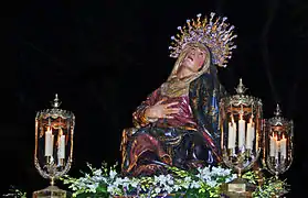 Virgen de las Angustias de la Semana Santa de Valladolid.