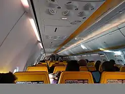 Nuevo interior de los Boeing 737 de Ryanair.