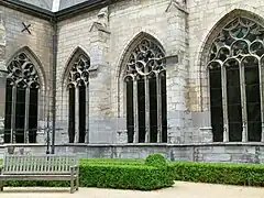 Entrada al claustro de la basílica de Nuestra Señora de Maastricht.