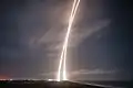 Trazas de lanzamiento y aterrizaje del vuelo 20 del Falcon 9, desde la plataforma de lanzamiento SLC-40 hasta la plataforma de aterrizaje LZ-1