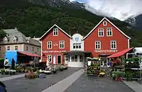 Mercado de flores en Odda.