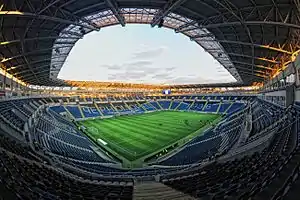 Interior del estadio Tsentralny-Chernomórets.